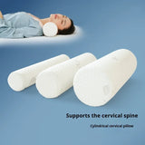 Cervical Neck Roll Memory Foam Pillow Bolster Pillow for Bed Support Round Pillows for Bed, Legs, Back and Yoga